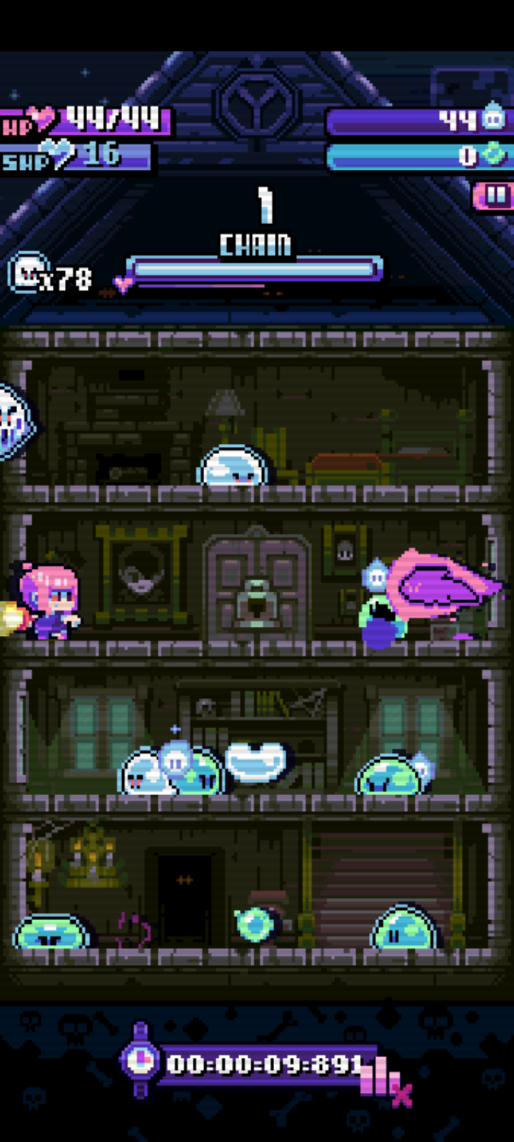 Gameplay de Candies 'n Curses