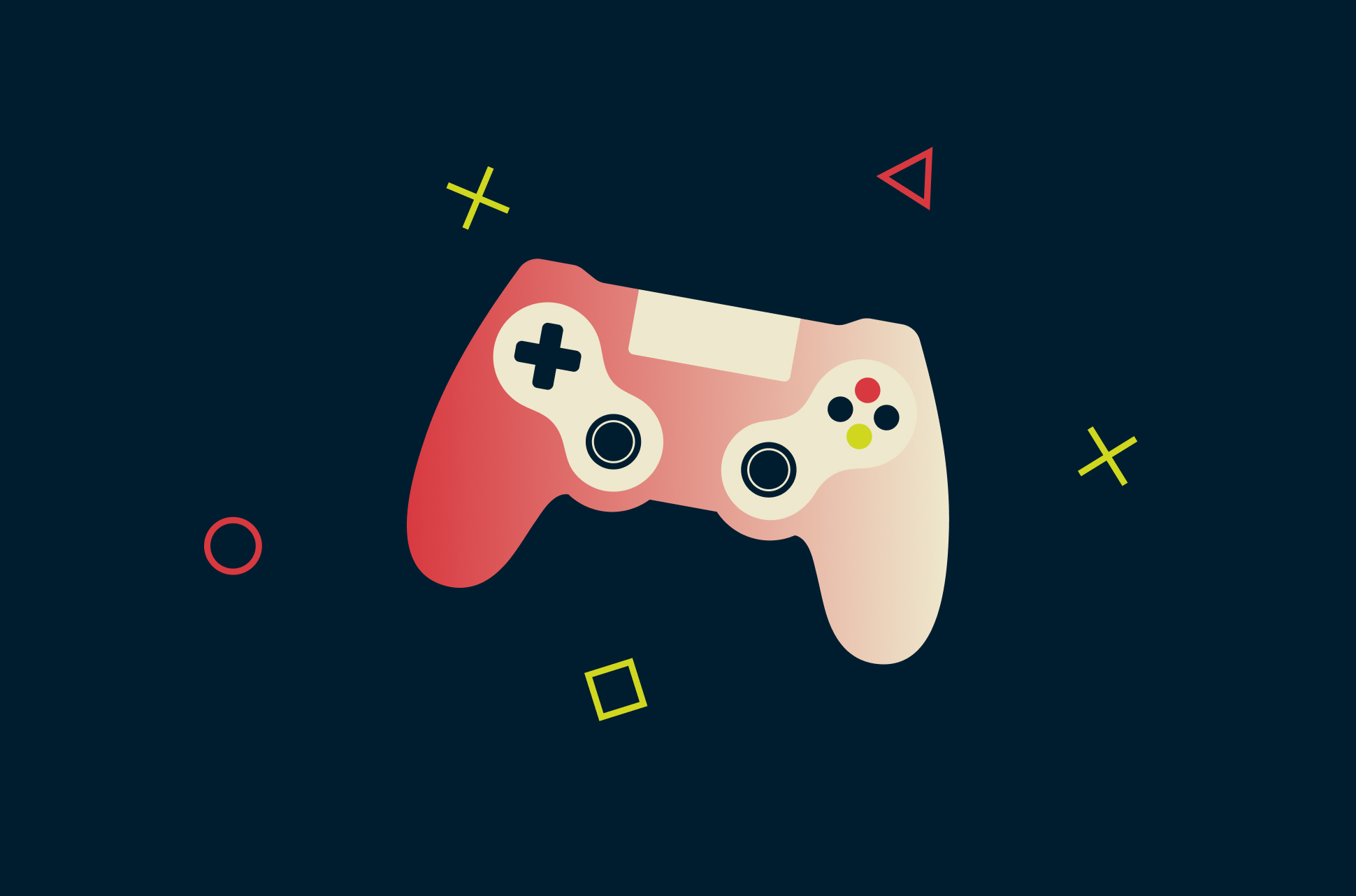 Une manette de jeu